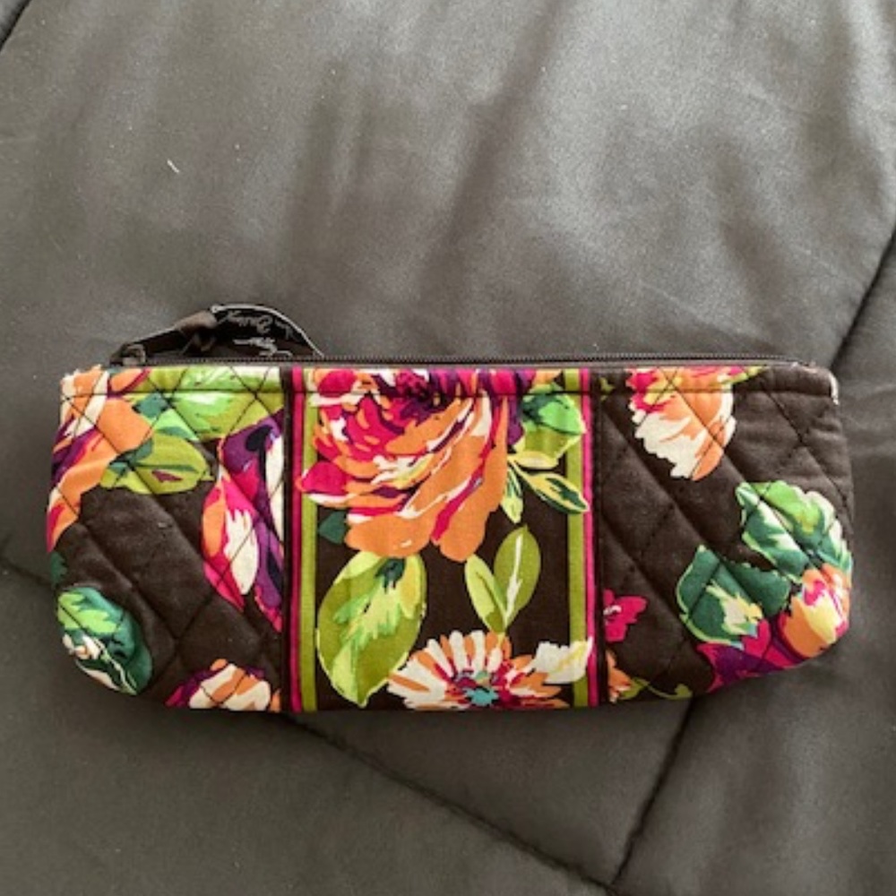 Vera Bradley Brush and Pencil bag in English Rose pattern